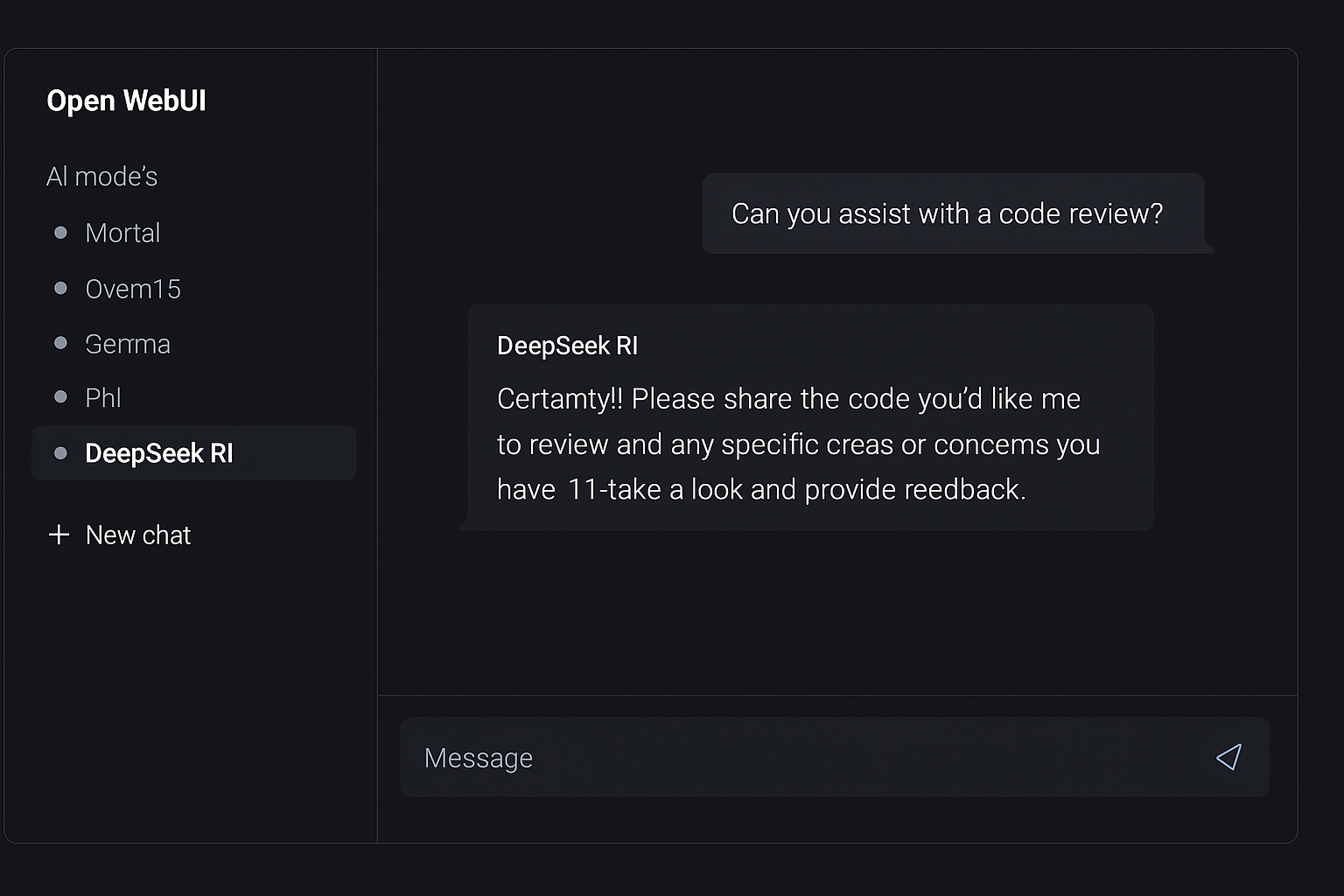 Open WebUI — a ChatGPT-like interface for your local AI
